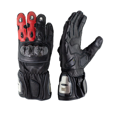 TBG SPORT v2 Riding Gloves - Black/Red