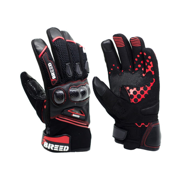 TBG FLAIR Riding Gloves - Fluro Red